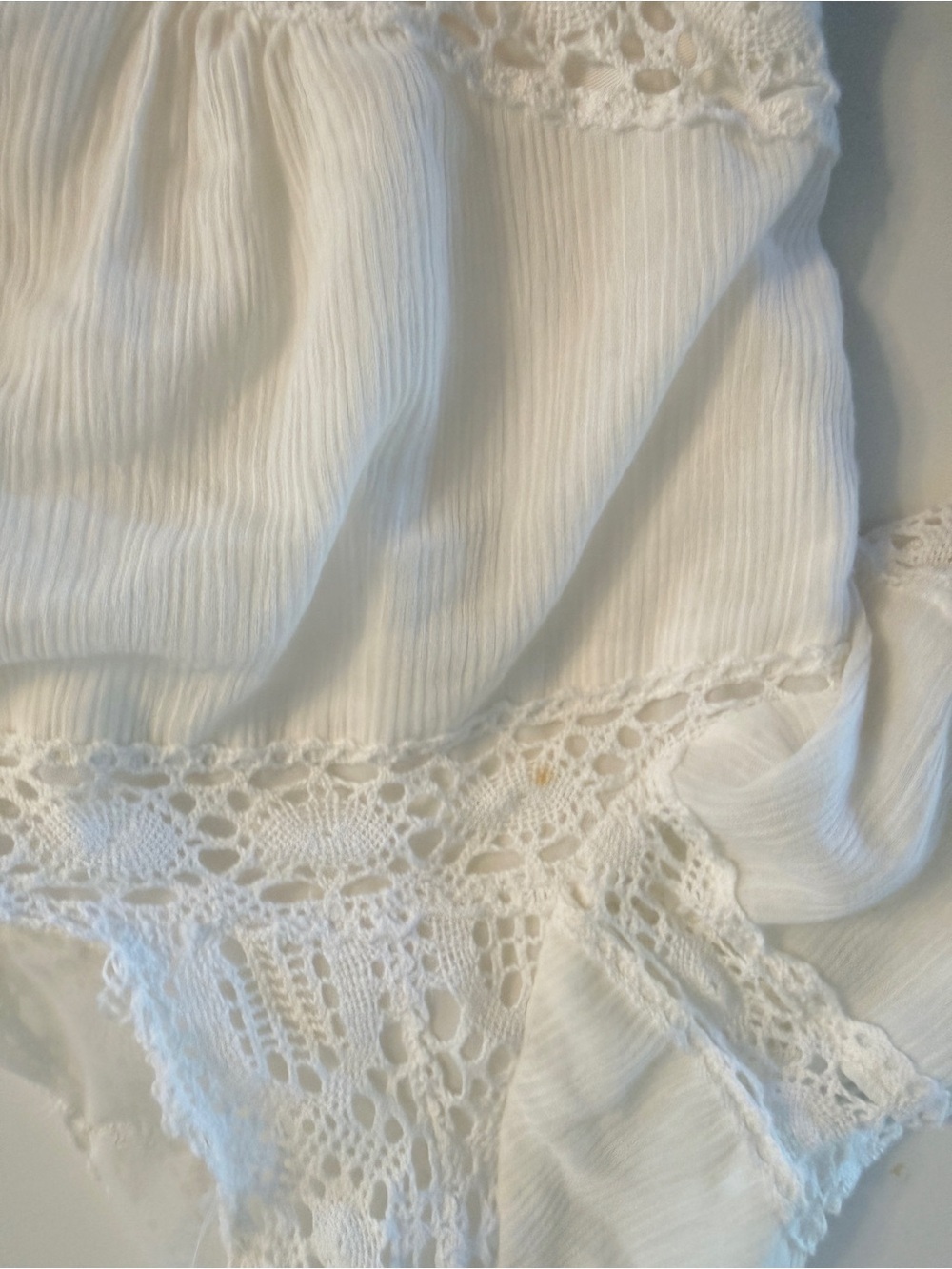 VINTAGE 70s Lily Simon Montreal Lace Prairie Maxi Dress + Matching Scarf - Picture 9 of 14